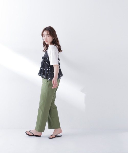 N.（N. Natural Beauty Basic）（エヌエヌナチュラルビューティーベーシック）の「ドットキャミビスチェ（キャミソール・レディース・ホワイト系その他/ブラック系その他・ﾌﾘ-）」の8枚目の写真