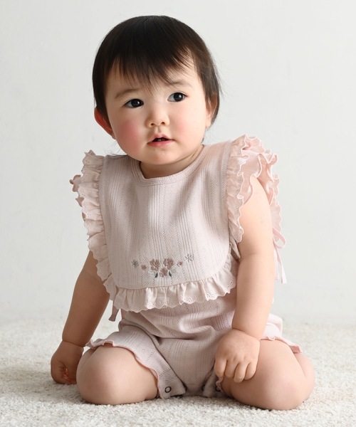 PUPPAPUPO（プッパプーポ）の「スタイベスト 針抜き（マグ/哺乳瓶/お食事グッズ・キッズ・グレー/アイボリー/ピンク・FREE）」の4枚目の写真