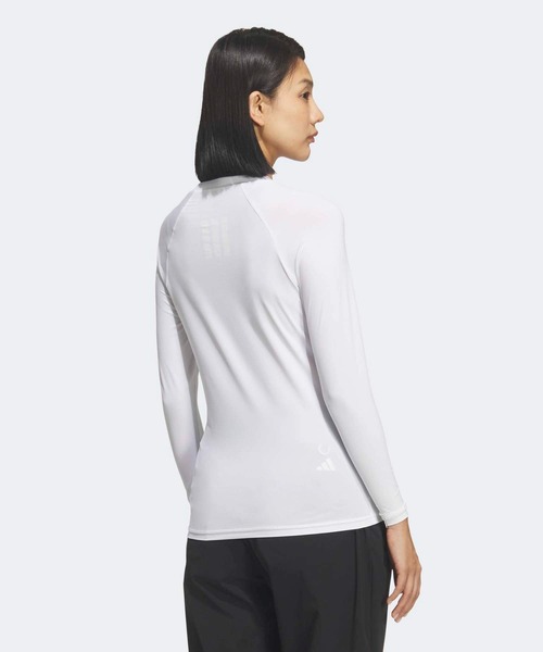 adidas(アディダス)の「ゴルフ長袖ベースレイヤー【adidas Golf/アディダスゴルフ】(Tシャツ/カットソー・レディース・ホワイト・X-SMALL/X-LARGE/SMALL/MEDIUM/LARGE)」の2枚目の写真