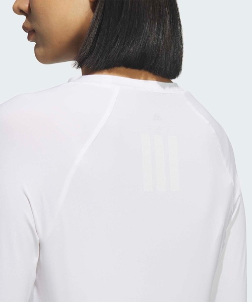 adidas(アディダス)の「ゴルフ長袖ベースレイヤー【adidas Golf/アディダスゴルフ】(Tシャツ/カットソー・レディース・ホワイト・X-SMALL/X-LARGE/SMALL/MEDIUM/LARGE)」の4枚目の写真