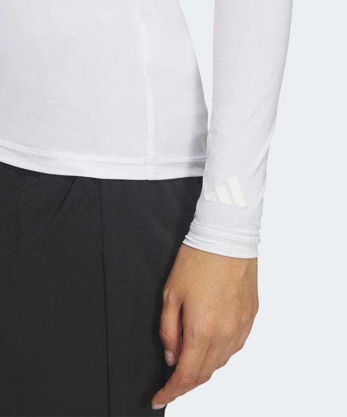 adidas(アディダス)の「ゴルフ長袖ベースレイヤー【adidas Golf/アディダスゴルフ】(Tシャツ/カットソー・レディース・ホワイト・X-SMALL/X-LARGE/SMALL/MEDIUM/LARGE)」の3枚目の写真