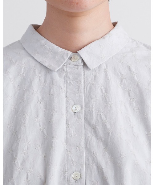 salle de bal（サルデバル）の「【 HEAVENLY / ヘブンリー 】Dot jacquard Ballon Blouse  2612072  DLI（シャツ/ブラウス・レディース・ライトグレー/ブラック/オフホワイト・FREE）」の2枚目の写真