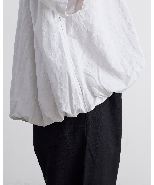 salle de bal（サルデバル）の「【 HEAVENLY / ヘブンリー 】Dot jacquard Ballon Blouse  2612072  DLI（シャツ/ブラウス・レディース・ライトグレー/ブラック/オフホワイト・FREE）」の7枚目の写真