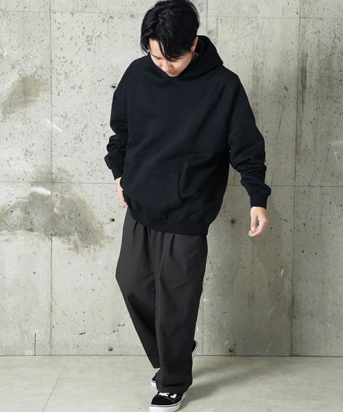 FOG ESSENTIALS(エフオージーエッセンシャルズ)の「"08"≪FOG ESSENTIALS≫裏起毛 スウェット バックロゴ プルオーバーパーカー(パーカー・メンズ・ブラック・XL/L/M)」の3枚目の写真