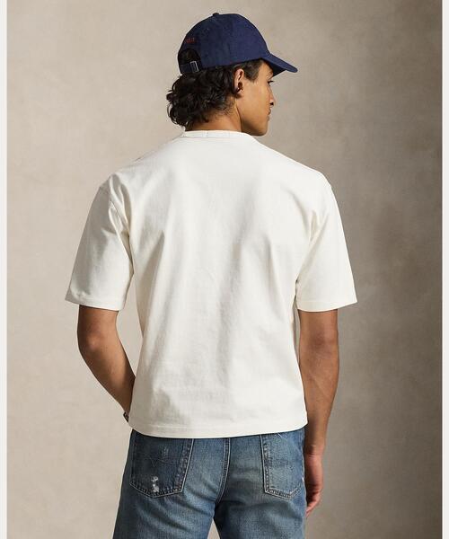 POLO RALPH LAUREN（ポロ ラルフ ローレン）の「リラックス フィット ロゴ ジャージー Tシャツ（Tシャツ/カットソー・メンズ・ホワイト・S/M/L）」の4枚目の写真