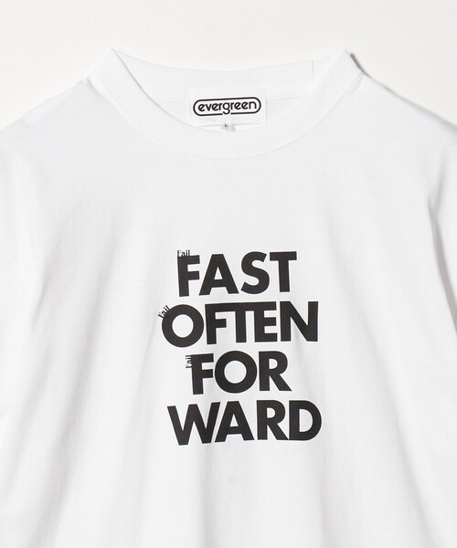 evergreen(エバーグリーン)の「<evergreen>フェイルフォワード Tシャツ(Tシャツ/カットソー・メンズ・ホワイト・S/L/M)」の3枚目の写真