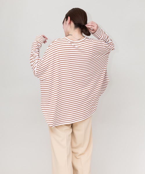meeny miny(ミーニーマイニー)の「【meeny miny】【旭山動物園応援商品】マヌルネコ『body』ロングTシャツ(Tシャツ/カットソー・レディース・カーキ/ブラウン/グレー・M-L/S-M)」の5枚目の写真