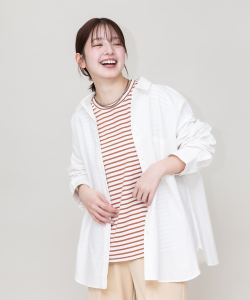 meeny miny(ミーニーマイニー)の「【meeny miny】【旭山動物園応援商品】マヌルネコ『body』ロングTシャツ(Tシャツ/カットソー・レディース・カーキ/ブラウン/グレー・M-L/S-M)」の7枚目の写真