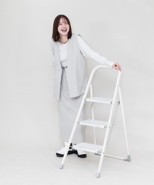 meeny miny(ミーニーマイニー)の「【meeny miny】【旭山動物園応援商品】マヌルネコ『body』ロングTシャツ(Tシャツ/カットソー・レディース・カーキ/ブラウン/グレー・M-L/S-M)」の11枚目の写真