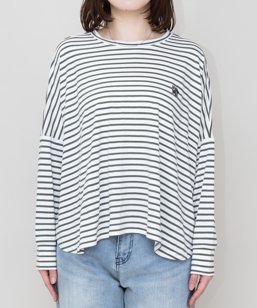 meeny miny(ミーニーマイニー)の「【meeny miny】【旭山動物園応援商品】マヌルネコ『body』ロングTシャツ(Tシャツ/カットソー・レディース・カーキ/ブラウン/グレー・M-L/S-M)」の17枚目の写真