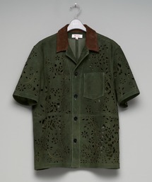MASU | 【M A S U】BANDANA HOLE LEATHER HALF SLEEVE SHIRT(シャツ/ブラウス)