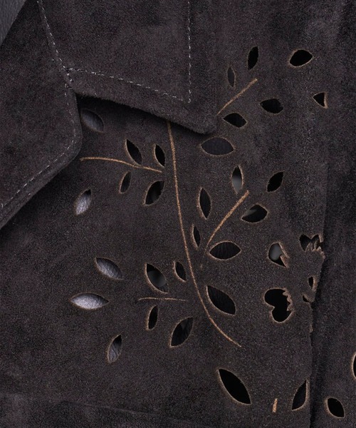 MASU（エムエーエスユー）の「【M A S U】BANDANA HOLE LEATHER HALF SLEEVE SHIRT（シャツ/ブラウス・メンズ・ブラック/ダークグリーン・46/48）」の9枚目の写真
