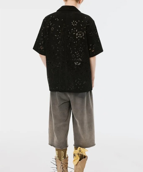 MASU（エムエーエスユー）の「【M A S U】BANDANA HOLE LEATHER HALF SLEEVE SHIRT（シャツ/ブラウス・メンズ・ブラック/ダークグリーン・46/48）」の15枚目の写真