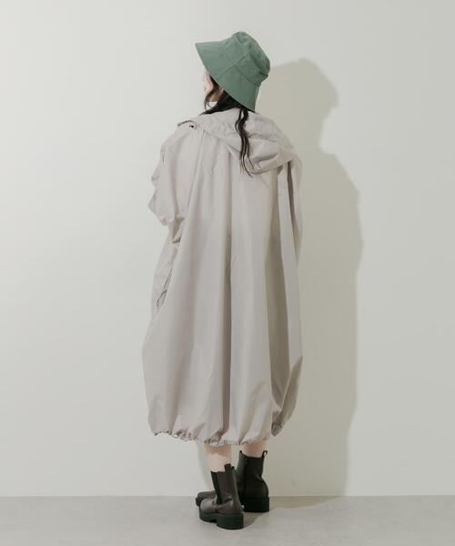 SMELLY(スメリー)の「『WEB限定』because Mods Poncho(レインコート/ポンチョ・レディース・グレー/ミント/ネイビー・ONE)」の17枚目の写真