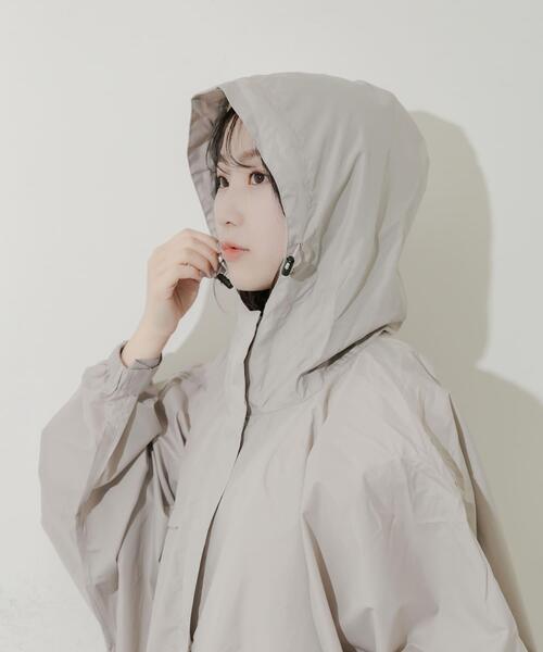 SMELLY(スメリー)の「『WEB限定』because Mods Poncho(レインコート/ポンチョ・レディース・グレー/ミント/ネイビー・ONE)」の19枚目の写真
