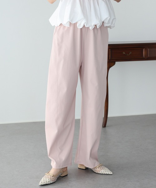 BLUEEAST(ブルーイースト)の「ドロストカーブパンツ(その他パンツ・レディース・アイボリー/ピンク/ブラック・MEDIUM)」の9枚目の写真