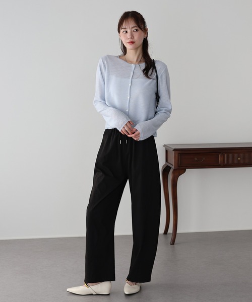 BLUEEAST(ブルーイースト)の「ドロストカーブパンツ(その他パンツ・レディース・アイボリー/ピンク/ブラック・MEDIUM)」の18枚目の写真