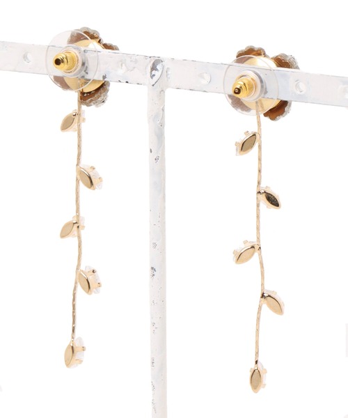 DRESSLAVE（ドレスレイブ）の「monshiro / Kalanchoe 2way earring(カランコエ2WAYピアス mn-p-230)（ピアス（両耳用）・レディース・ゴールド・FREE）」の4枚目の写真