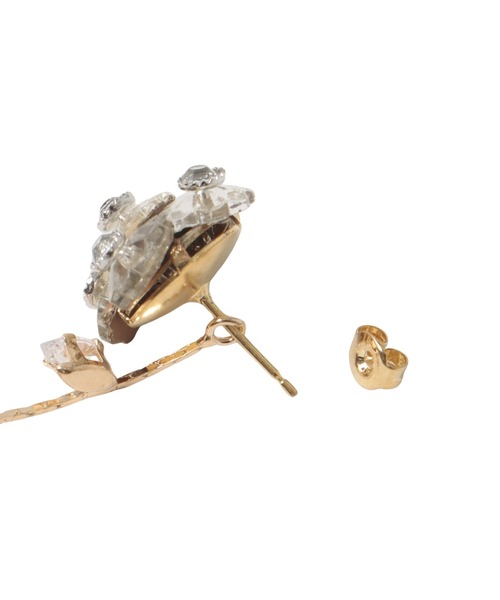 DRESSLAVE（ドレスレイブ）の「monshiro / Kalanchoe 2way earring(カランコエ2WAYピアス mn-p-230)（ピアス（両耳用）・レディース・ゴールド・FREE）」の8枚目の写真