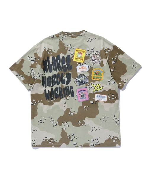 XLARGE(エクストララージ)の「MULTI LOGO S/S TEE(Tシャツ/カットソー・メンズ・ブラック/ホワイト/カモフラージュ・S/M/L/XL)」の5枚目の写真