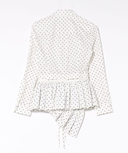 rokh（ロク）の「BUTTONED PEPLUM SHIRTS R0CA309（シャツ/ブラウス・レディース・ホワイト・34）」の2枚目の写真