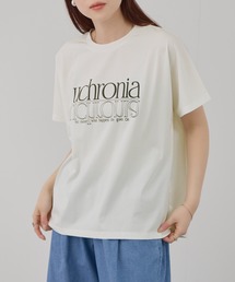 Free Nature ロゴプリント クルーネック Tシャツ