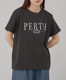 Free Nature ロゴプリント クルーネック Tシャツ