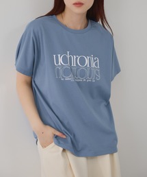 Free　Nature　ロゴプリント クルーネック Tシャツ