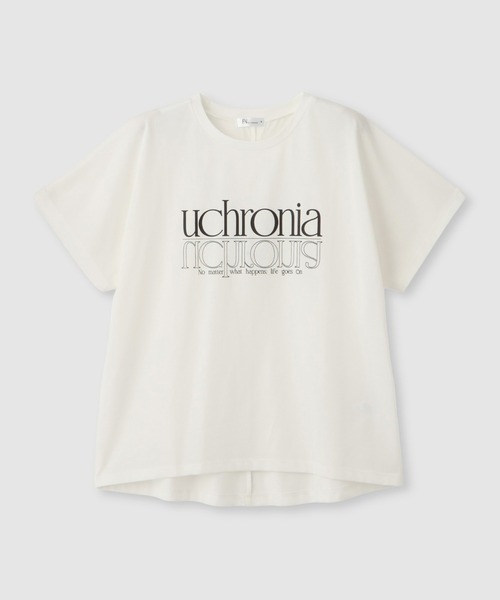 Mac-House(マックハウス)の「Free Nature ロゴプリント クルーネック Tシャツ(Tシャツ/カットソー・レディース・ブルー/グレイッシュベージュ/チャコールグレー/ホワイト・L/M)」の21枚目の写真