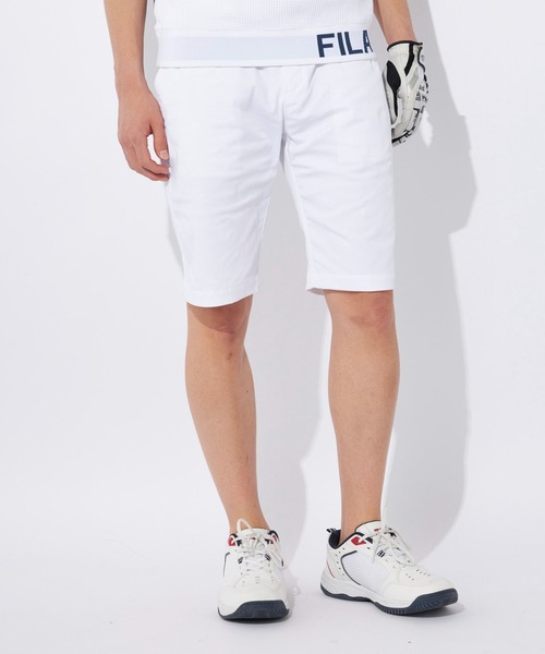 FILA GOLF(フィラゴルフ )の「エンボスツイルショートパンツ(その他パンツ・メンズ・ベージュ/ネイビー/ブラック/ホワイト・78/82/86/90/94)」の3枚目の写真
