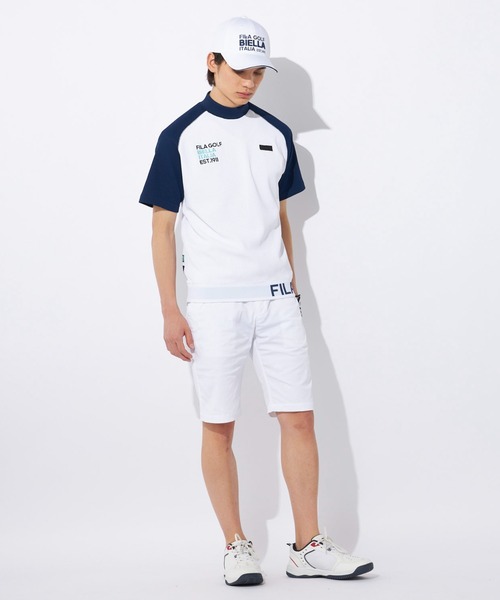 FILA GOLF(フィラゴルフ )の「エンボスツイルショートパンツ(その他パンツ・メンズ・ベージュ/ネイビー/ブラック/ホワイト・78/82/86/90/94)」の11枚目の写真
