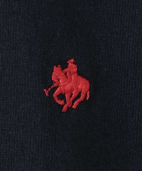 Mac-House（マックハウス）の「POLO BCS ワンポイント刺繍 チュールフェイクレイヤード オーバーサイズTシャツ（Tシャツ/カットソー・レディース・ネイビー/グレイッシュベージュ/ブラック・L/M）」の22枚目の写真
