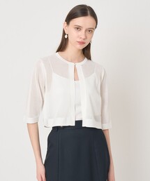 ANAYI | ニッティングメッシュクルー カーディガン〈セットアップ対応商品〉(カーディガン/ボレロ)