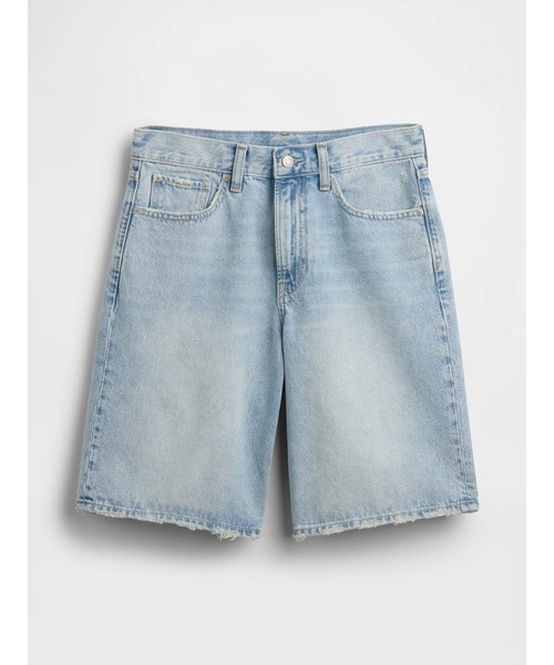 GAP（ギャップ）の「11インチ ミッドライズ ロングライン デニムショートパンツ（デニムパンツ・レディース・ライトインディゴブルー・25/24/23/26/27/28/29/30）」の6枚目の写真