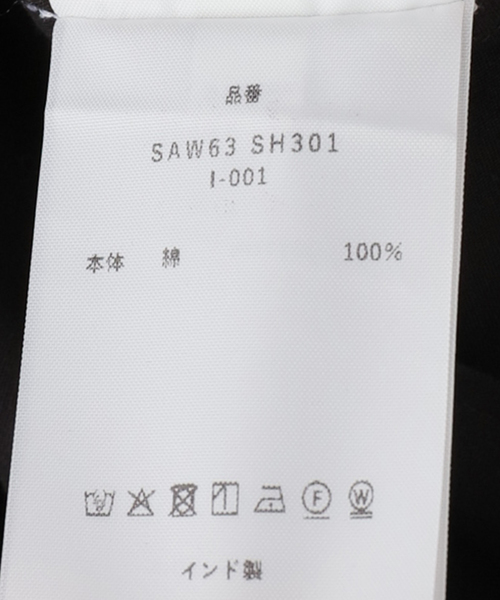 FRAMeWORK（フレームワーク）の「SEEALL/シーオール OVERSIZED TAXIDO SHIRTS（シャツ/ブラウス・レディース・ブラック/ホワイト・FREE）」の9枚目の写真