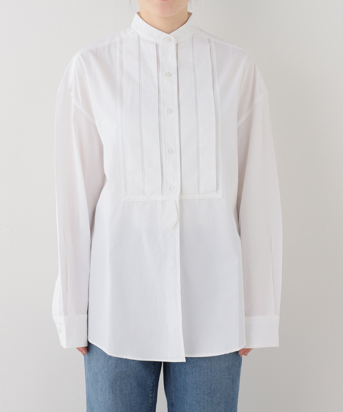 FRAMeWORK（フレームワーク）の「SEEALL/シーオール OVERSIZED TAXIDO SHIRTS（シャツ/ブラウス・レディース・ブラック/ホワイト・FREE）」の11枚目の写真