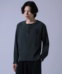 クロス 刺しゅう ワッフル ロンT