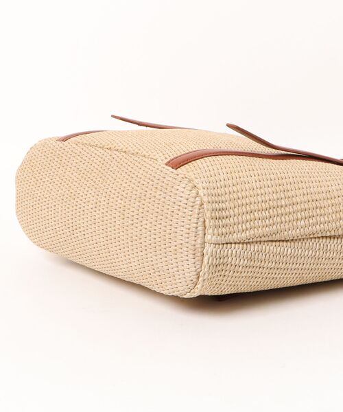 SALON de RUBAN（サロンドルヴァン）の「【SALON de RUBAN / サロン ド ルヴァン】 雑材トートバッグ（トートバッグ・レディース・ブラック/ブラウン/ホワイト・FREE）」の5枚目の写真