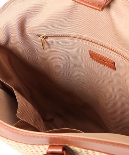 SALON de RUBAN（サロンドルヴァン）の「【SALON de RUBAN / サロン ド ルヴァン】 雑材トートバッグ（トートバッグ・レディース・ブラック/ブラウン/ホワイト・FREE）」の6枚目の写真