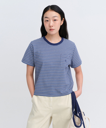 ubc multi stripe s/s t-shirt(womens) blue