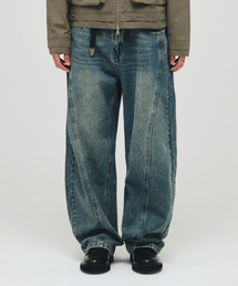 ECORR（エコル）の「フロントラインデニムパンツ_ブルー（デニムパンツ）」