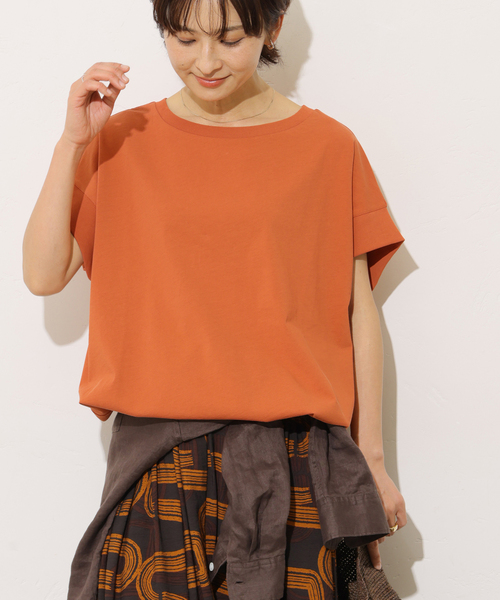 JOURNAL STANDARD relume(ジャーナルスタンダード レリューム)の「コットンドロップショルダー ドロストT(Tシャツ/カットソー・レディース・オレンジ/ブラウン/ホワイト/ブラック・FREE)」の22枚目の写真