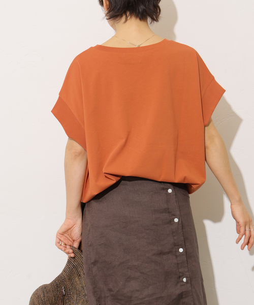 JOURNAL STANDARD relume(ジャーナルスタンダード レリューム)の「コットンドロップショルダー ドロストT(Tシャツ/カットソー・レディース・オレンジ/ブラウン/ホワイト/ブラック・FREE)」の20枚目の写真