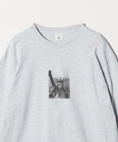 6（ロク）の「＜6(ROKU)＞NEW YORK PHOTO GRAY ロングスリーブTシャツ（Tシャツ/カットソー・レディース・ライトグレー・L/S）」の3枚目の写真