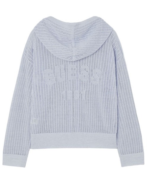 Guess(ゲス)の「LADIES' Sweater L/Slv Hooded Zip-Up Jkt パーカー ジップアップ(パーカー・レディース・ライトインディゴブルー・X-SMALL/SMALL)」の6枚目の写真