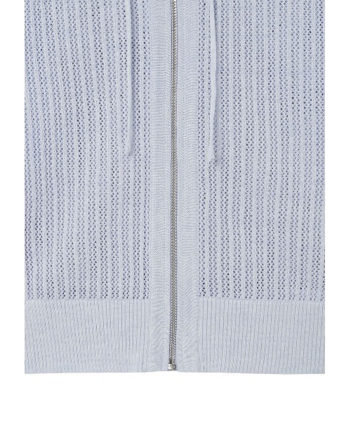 Guess(ゲス)の「LADIES' Sweater L/Slv Hooded Zip-Up Jkt パーカー ジップアップ(パーカー・レディース・ライトインディゴブルー・X-SMALL/SMALL)」の9枚目の写真