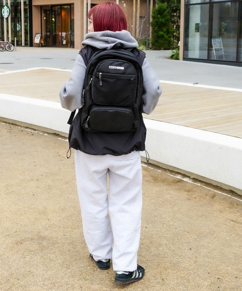CONVERSE(コンバース)の「【CONVERSE/コンバース】3POCKET BACKPACK 3ポケットバックパック 容量約30L(バックパック/リュック・メンズ・ホワイト/ピンク/ブラック/サックスブルー・FREE)」の14枚目の写真