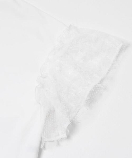 URBAN RESEARCH ROSSO WOMEN(アーバンリサーチ ロッソ)の「チュールドッキングTEEブラウス(Tシャツ/カットソー・レディース・ブラック/ホワイト・FREE)」の9枚目の写真