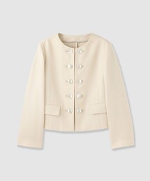 ANAYI（アナイ）の「バスケットノーカラーダブルジャケット〈セットアップ対応商品〉（ノーカラージャケット）」