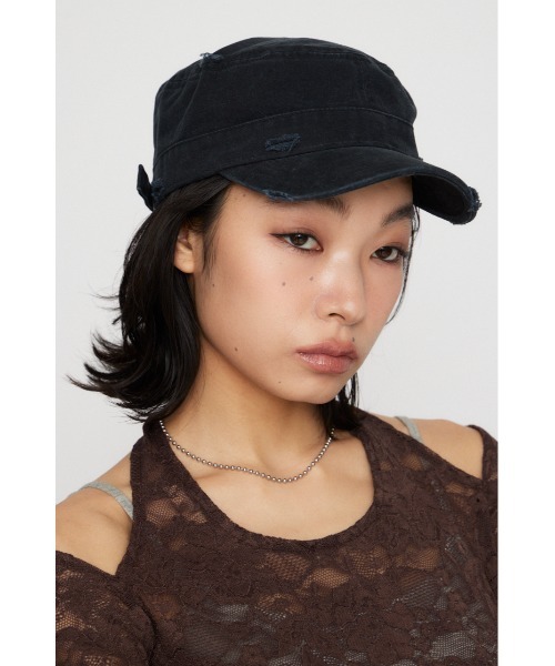 LAGUA GEM(ラグアジェム)の「BASIC WORK キャップ(キャップ・レディース・カーキ/ブラック/アイボリー・FREE)」の9枚目の写真